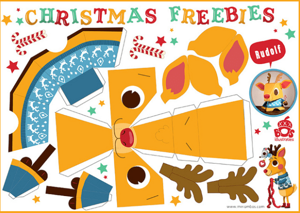 Karácsonyi papírfigurák