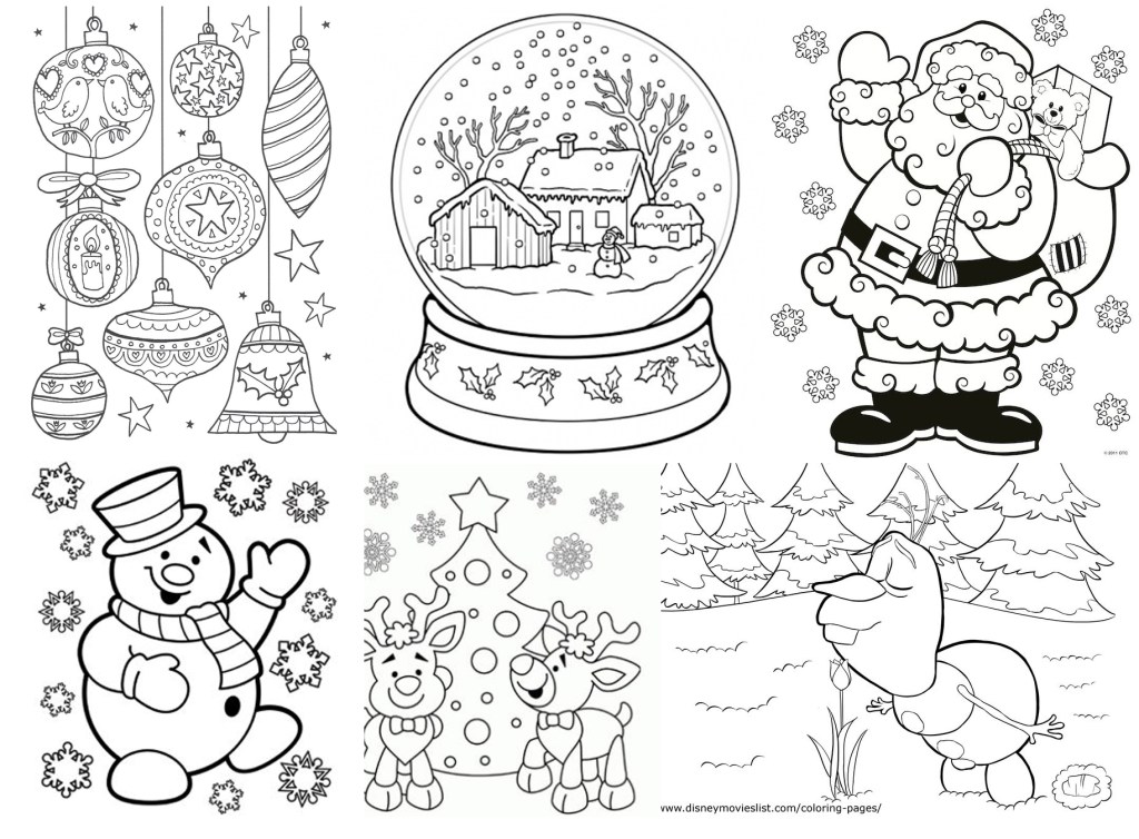 Karácsonyi színezők (gyűjtés)