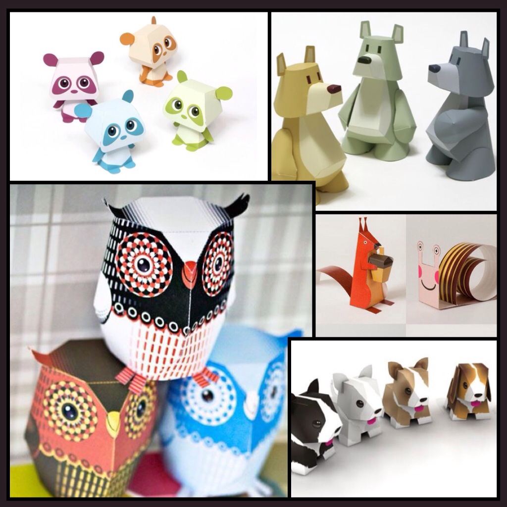 Papírjáték no4. Állatkák