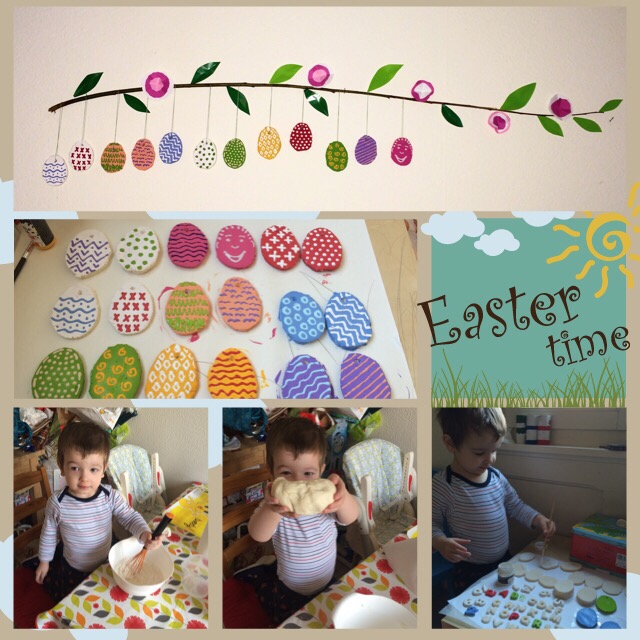 Só-liszt gyurma tojás&nbsp;dísz