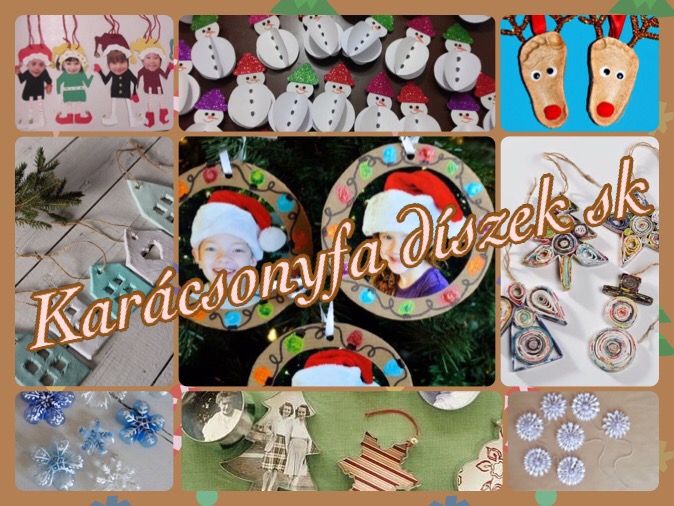 Karácsonyfa díszek sajátkezűleg