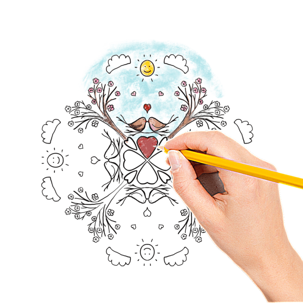 Tavasz váró Valentin napi&nbsp;mandala