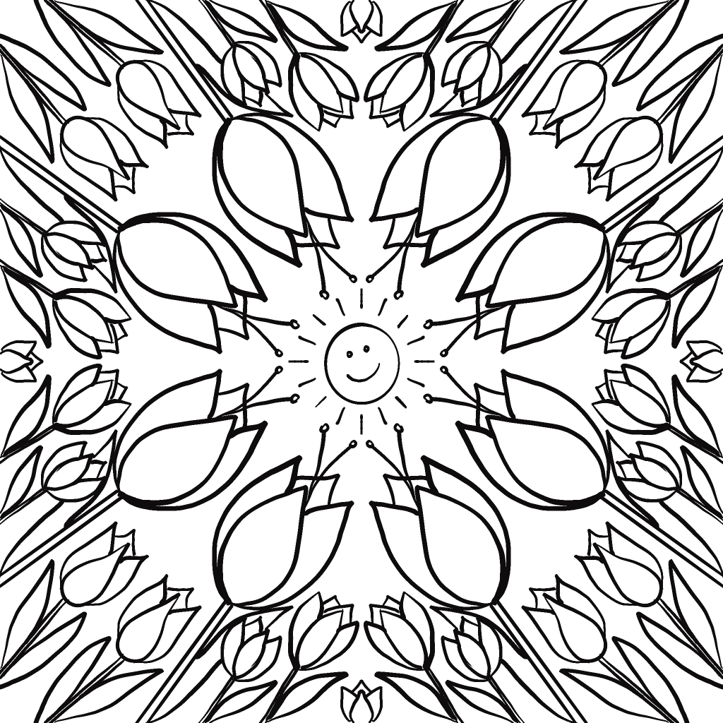 Tavasz hívogató színezhető&nbsp;mandalák