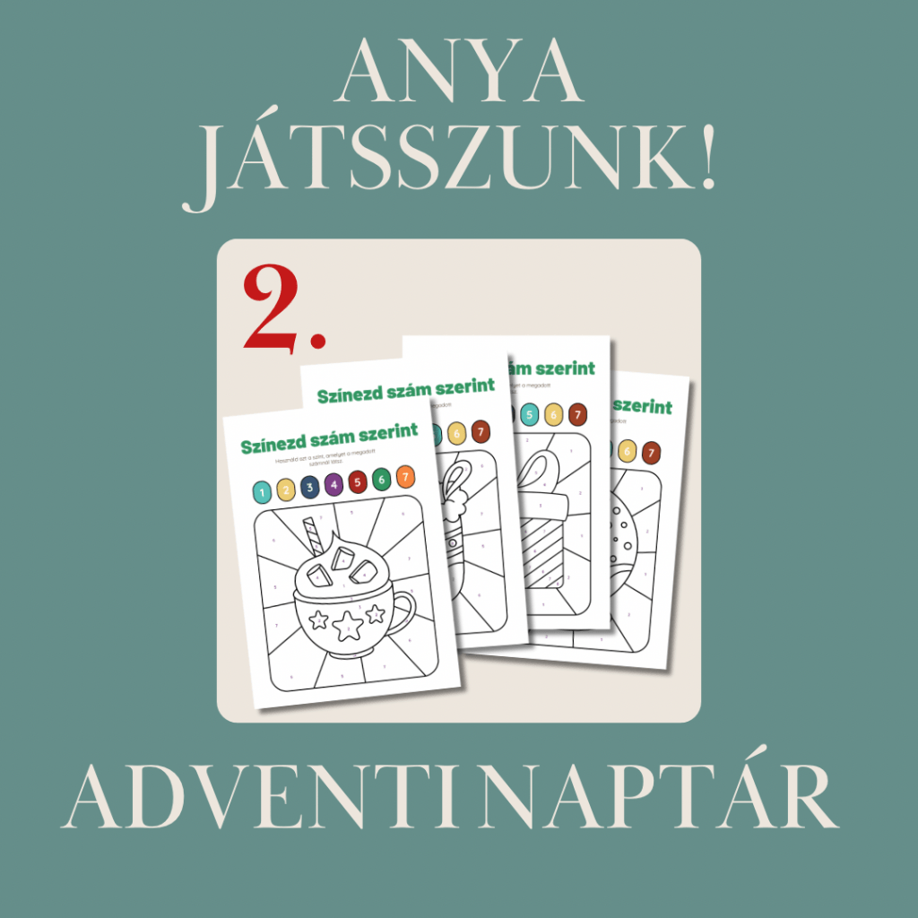 Karácsonyi ‘Színezd szám&nbsp;szerint‘