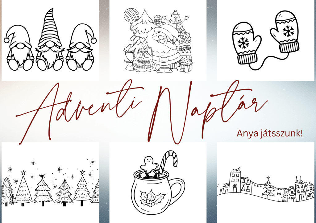Adventi Naptár – színező&nbsp;kártyák